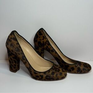 J.Crew Collection Leopard Print Calf Hair Pumps Women’s Size 8.5